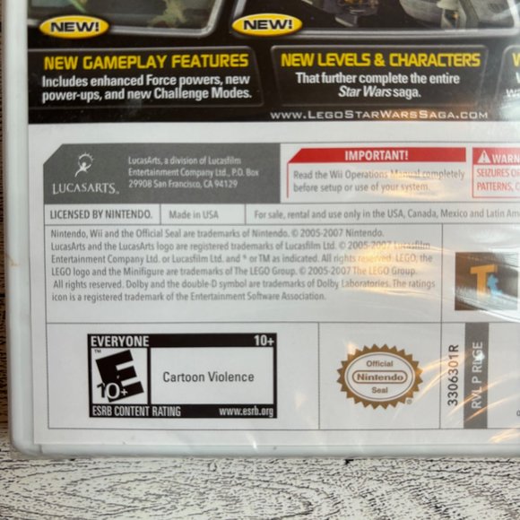 SOLD LEGO Star Wars - The Complete Saga (Wii, 2007) Brand New Sealed - Picture 3 of 3